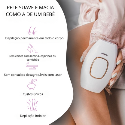 Velvixx Lumélia IPL, elimina os pêlos de forma definitiva, sem dor e em casa