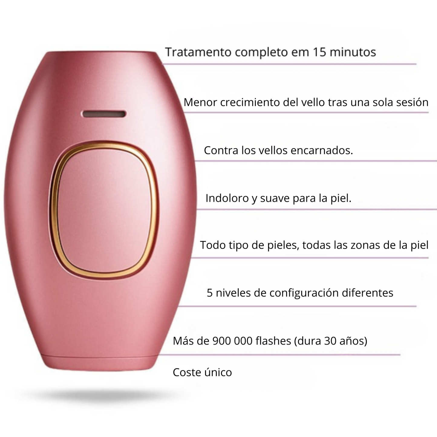 Velvixx Lumélia IPL, elimina el vello de forma definitiva, sin dolor y desde casa