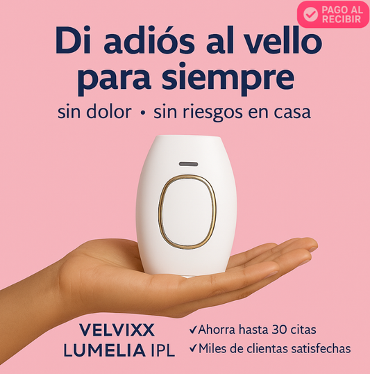 Velvixx Lumélia IPL, elimina el vello de forma definitiva, sin dolor y desde casa